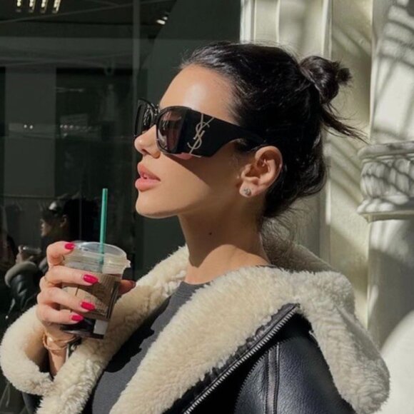 🕶️ New Saint Laurent SLM119 BLAZE 001 Sunglasses - Black Frame, Black Lenses